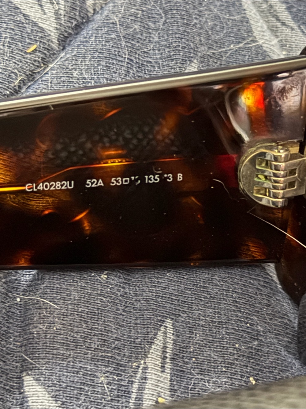 Celine Tortoiseshell Sunglasses -CL40282U 52A 530'5 135 3 celine Paris - Picture 5 of 10